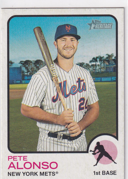 2022 TOPPS HERITAGE #54 PETE ALONZO- NEW YORK METS