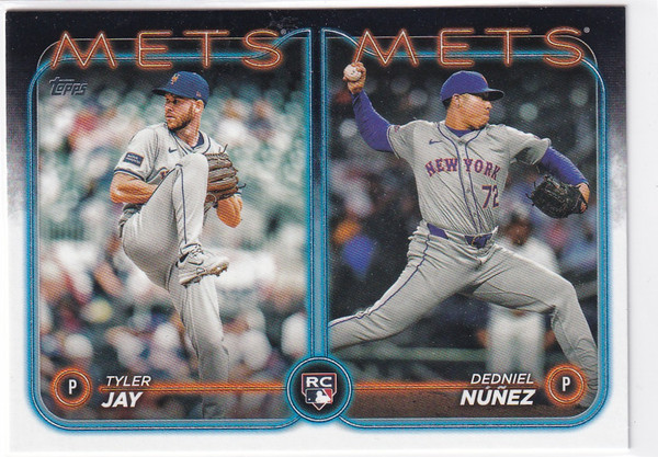 2024 TOPPS UPDATE #US82 TYLER JAY & DEDNIEL NUNEZ- NEW YORK METS