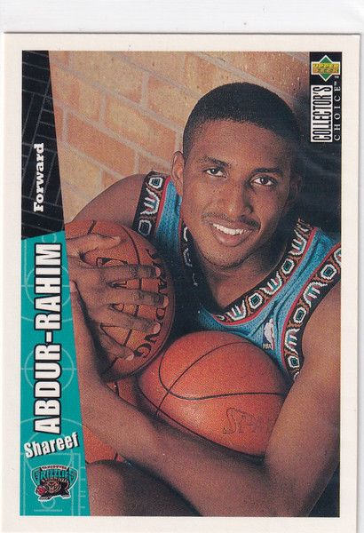 1996 UPPER DECK #346 SHAREEF ABDUR RAHIM- MEMPHIS GRIZZLIES