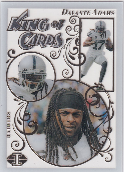 2023 ILLUSIONS #4 DAVANTE ADAMS KING OF CARDS CLEAR- LAS VEGAS RAIDERS
