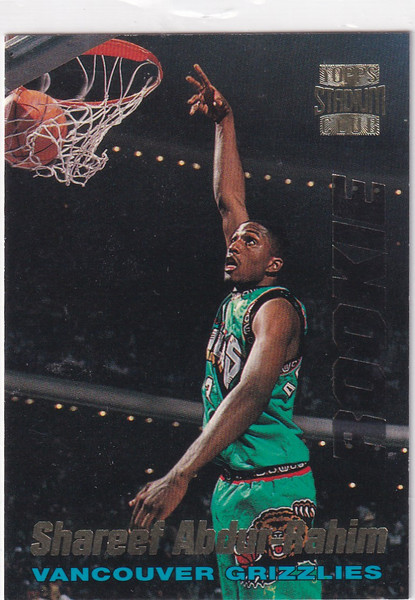 1996 TOPPS #R3 SHAREEF ABDUR RAHIM- MEMPHIS GRIZZLIES