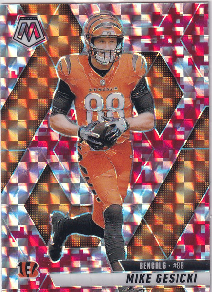 2025 MOSAIC #36 MIKE GESICKI RED REACTIVE- CINCINNATI BENGALS