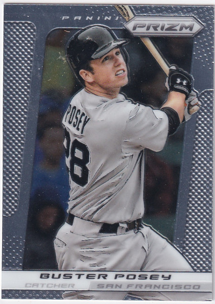 2013 PRIZM #166 BUSTER POSEY- SAN FRANCISCO GIANTS
