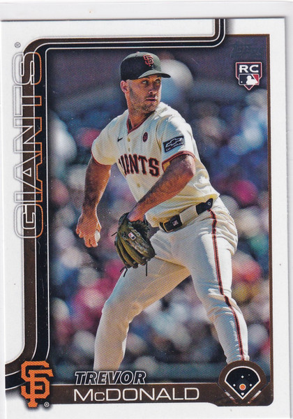 2025 TOPPS SERIES TWO #357 TREVOR MCDONALD- SAN FRANCISCO GIANTS