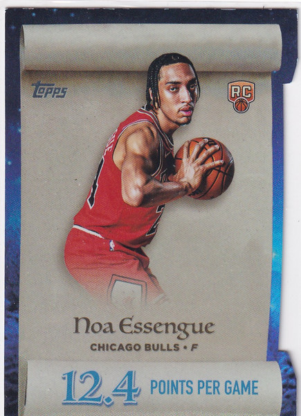 2025 TOPPS HOLIDAY #ML-12 NOA ESSENGUE SCROLL- CHICAGO BULLS