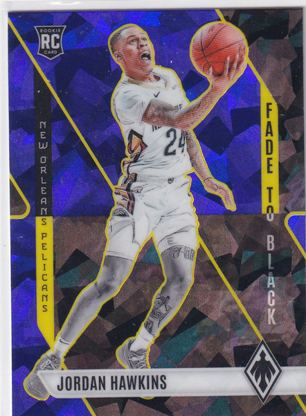 2023-24 PHOENIX #24 JORDAN HAWKINS FADED BLACK BLUE- NEW ORLEANS PELICANS