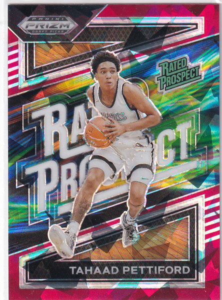 2024 PRIZM DRAFT #13 TAHAAD PETTIFORD PROSPECT CRACKED ICE- AUBURN