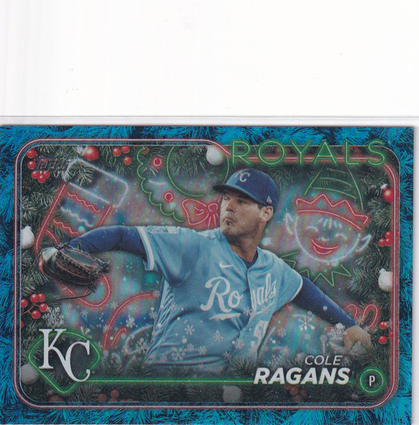2024 TOPPS HOLIDAY #H20 COLE RAGANS BLUE- KANSAS CITY ROYALS
