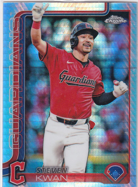 2025 TOPPS CHROME #202 STEVEN KWAN HYPER- CLEVELAND GUARDIANS