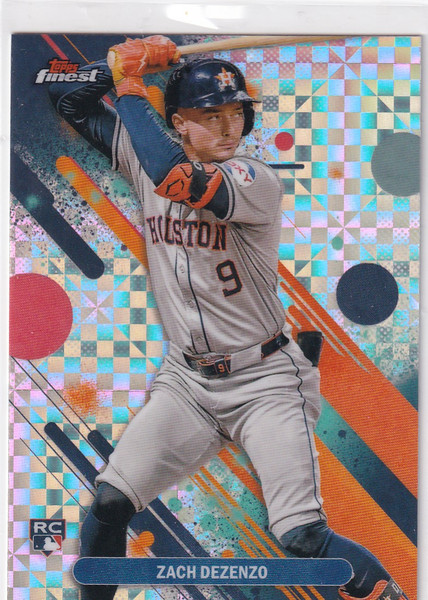 2025 TOPPS FINEST #62 ZACH DEZENZO X FRACTOR- HOUSTON ASTROS