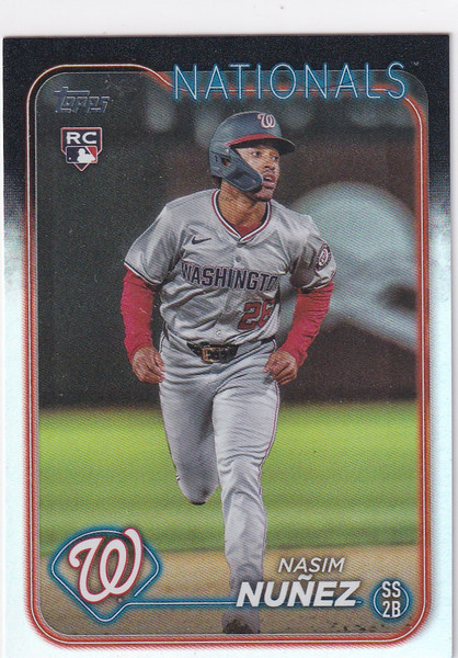 2024 TOPPS UPDATE #US267 NASIM NUNEZ HOLO- WASHINGTON NATIONALS