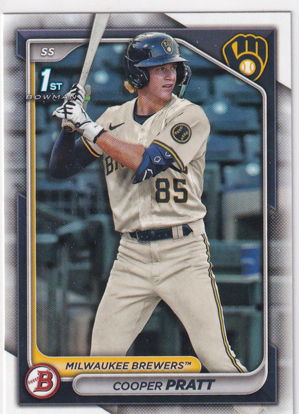 2024 BOWMAN #BP-137 COOPER PRATT- MILWAUKEE BREWERS