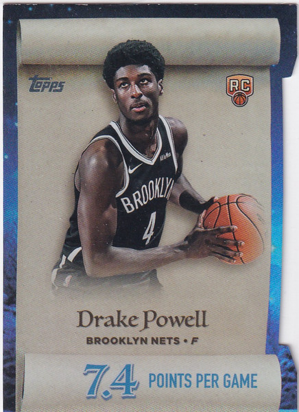 2025 TOPPS HOLIDAY #ML-22 DRAKE POWELL SCROLL- BROOKLYN NETS
