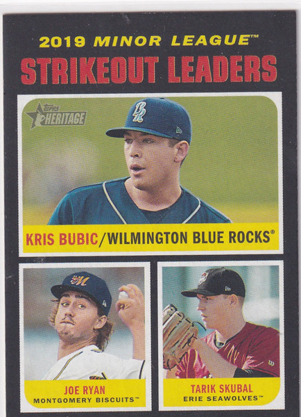 2020 HERITAGE #189 STRIKEOUT LEADERS BUBIC, RYAN, SKUBAL- DETROIT TIGERS