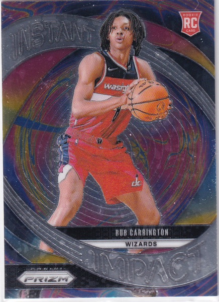 2024-25 PRIZM #17 BUB CARRINGTON INSTANT IMPACT- WASHINGTON WAIZARDS