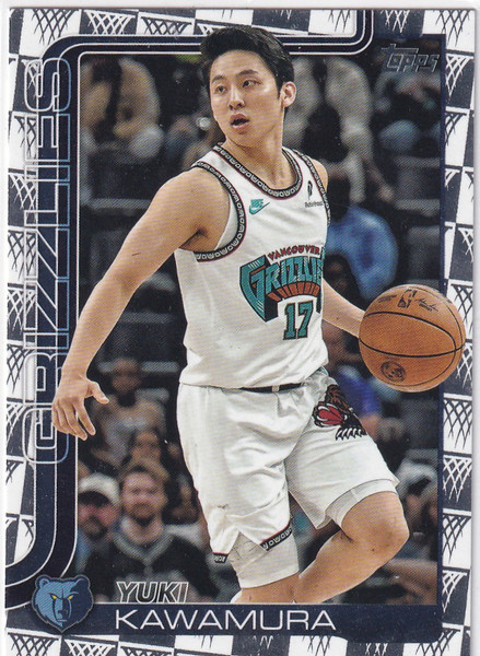2025 TOPPS #188 YUKI KAWAMURA TIP OFF- MEMPHISS GRIZZLIES