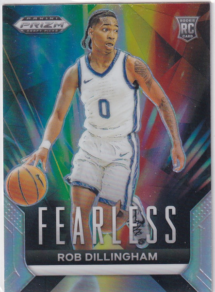 2024-25 PRIZM DRAFT #7 ROB DILLINGHAM FEARLESS PRIZM- MINNESOTA TIMBERWOLVES