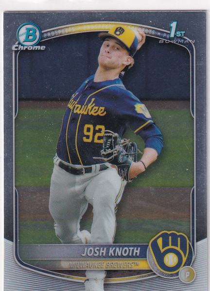 2025 BOWMAN CHROME #BCP-136 JOSH KNOTH- MILWAUKEE BREWERS
