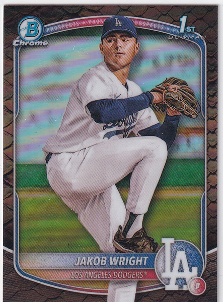 2025 BOWMAN CHROME #BCP-143 JAKOB WRIGHT REPTILLIAN- LOS ANGELES DODGERS