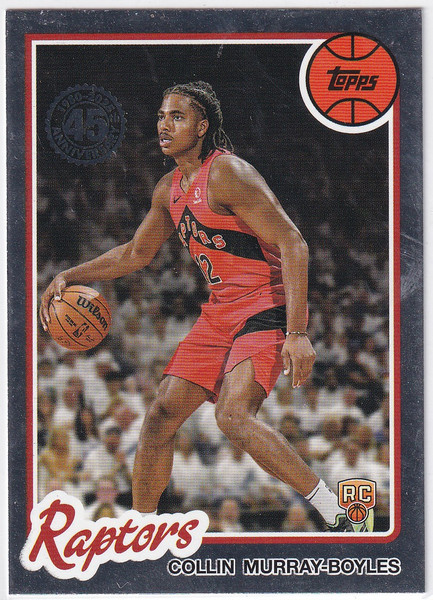2025 TOPPS #80BK-56 COLLIN MURRAY BOYLES THROWBACK- TORONTO RAPTORS
