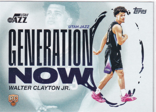 2025 TOPPS #GN-18 WALTER CLAYTON JR GENERATION NOW- UTAH JAZZ
