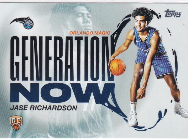 2025 TOPPS #GN-25 JASE RICHARDSON GENERATION NOW- ORLANDO MAGIC