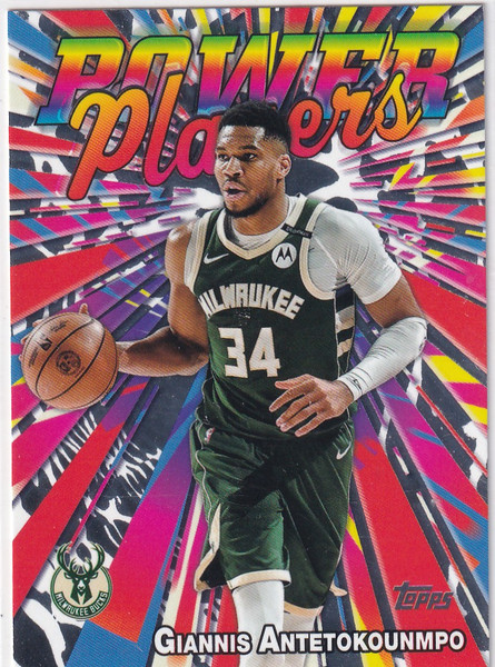 2025 TOPPS #PP-1 GIANNIS ANTETOKOUNMPO POWER PLAYERS- MILWAUKEE BUCKS
