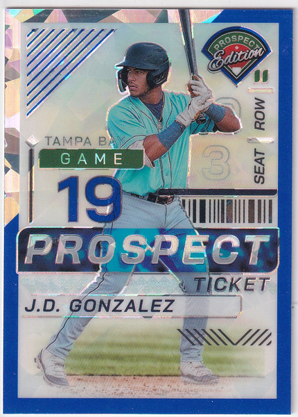 2024 PROSPECT EDITION #116 JD GONZALEZ TICKET 8/299- TAMPA BAY RAYS