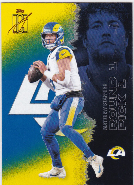 2025 Topps Signature Class #32 Matthew Stafford Blue & Yellow - Rams