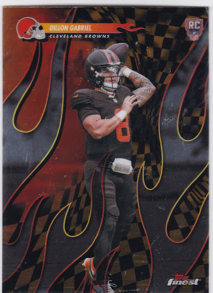2025 Topps Finest #T-1 Dillon Gabriel Rc Torchers Cleveland Browns