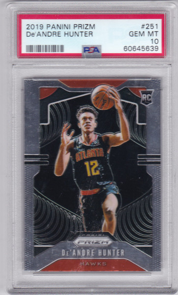 2019 Panini Prizm De Andre Hunter RC Rookie PSA 10 GEM MT