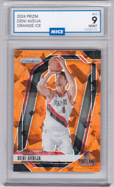 2024 Prizm #12 Deni Avdija Orange Ice  Trailblazers NICE 9 MINT