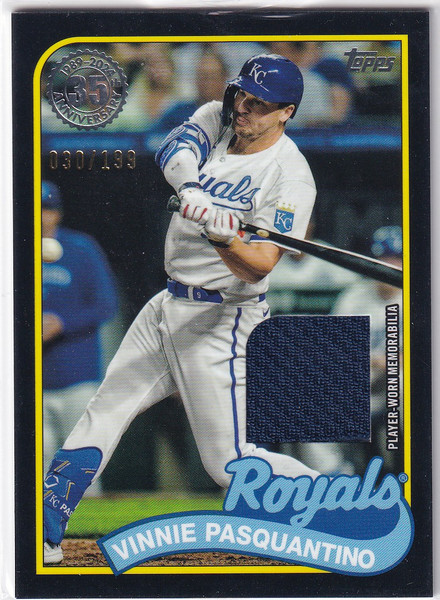 2024 TOPPS #89BR-VP VINNIE PASQUANTINO BLACK PATCH 30/199- KANSAS CITY ROYALS