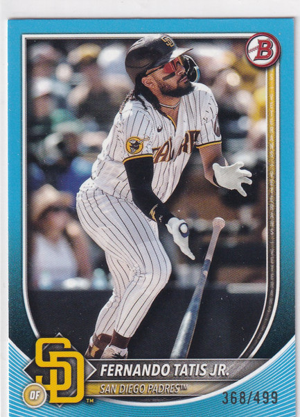 2025 BOWMAN #23 FERNANDO TATIS JR BLUE 368/499- SAN DIEGO PADRES