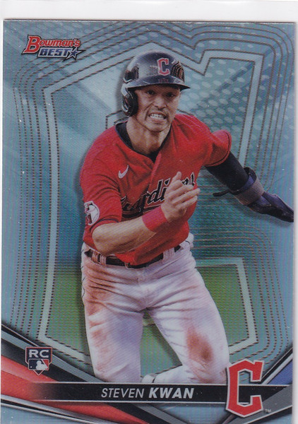 2022 BOWMAN BEST #35 STEVEN KWAN REFRACTOR- CLEVELAND GUARDIANS