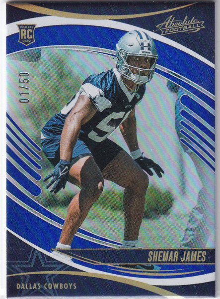 2025 ABSOLUTE #178 SHEMAR JAMES 1/50- DALLAS COWBOYS