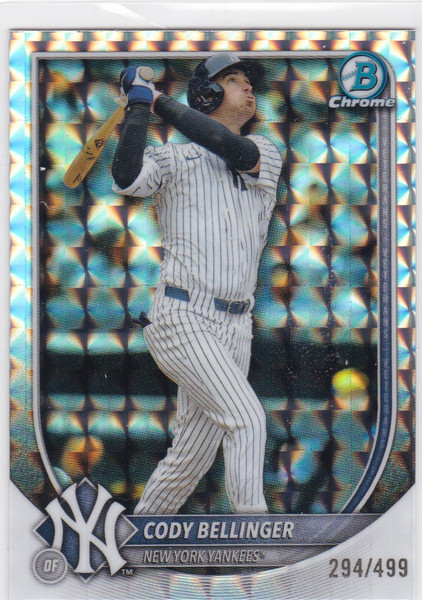 2025 Bowman Chrome #78 Cody Bellinger Geometric 294/499 New York Yankees