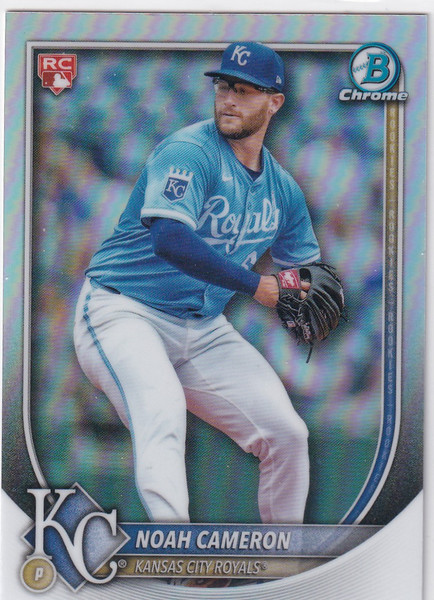 2025 BOWMAN CHROME #67 NOAH CAMERON RED ROOKIE REFRACTOR- KANSAS CITY ROYALS