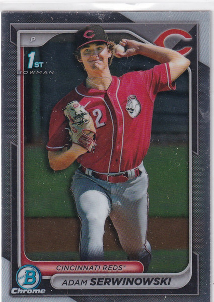 2024 BOWMAN CHROME #BCP-202 ADAM SERWINOWSKI- CINCINNATI REDS