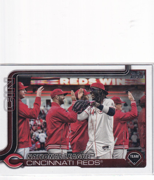 2025 TOPPS SERIES ONE #99 CINCINNATI REDS NATIONAL LEAGUE- CINCINNATI REDS