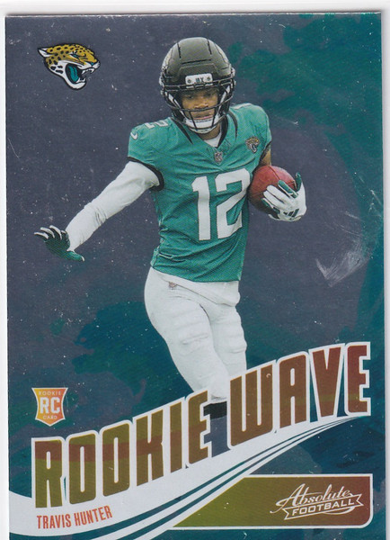 2025 ABSOLUTE #RW-THR TRAVIS HUNTER ROOKIE WAVE- JACKSONVILLE JAGUARS