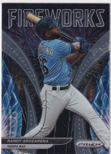 2022 PRIZM #F-10 RANDY AROZARENA FIREWORKS- TAMPA BAY RAYS