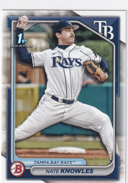 2024 BOWMAN #BD-153 NATE KNOWLES- TAMPA BAY RAYS