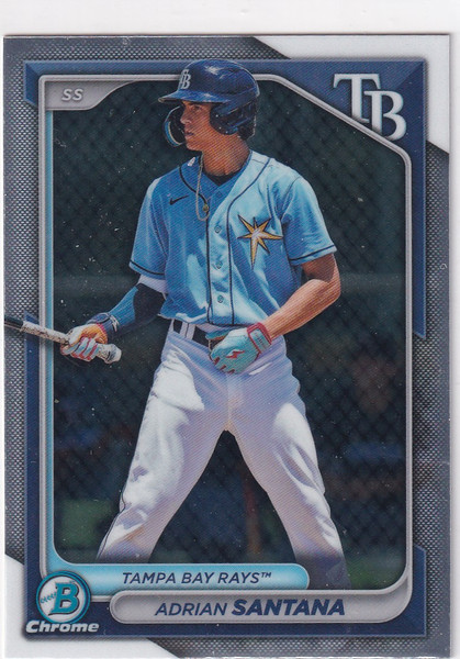 2024 BOWMAN CHROME #BCP-61 ADRIAN SANTANA- TAMPA BAY RAYS