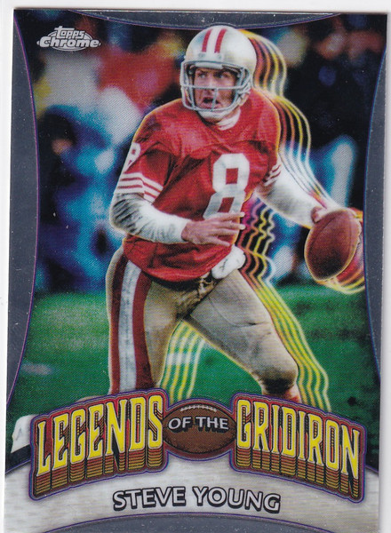 2024 TOPPS CHROME #LOG-24 STEVE YOUNG LEGEND OF THE GRIDIRON- SAN FRANCISCO 49ER