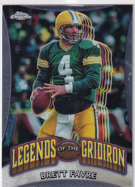 2024 TOPPS CHROME #LOG-6 BRETT FARVE LEGENDS OF GRIDIRON- GREEN BAY PACKERS