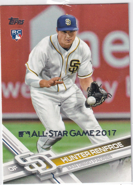2017 TOPPS SERIES TWO #381 HUNTER RENFROE ALL STAR GAME- SAN DIEGO PADRES