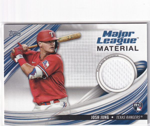 2023 TOPPS #MLM-JJ JOSH JUNG MAJOR LEAGUE PATCH- TEXAS RANGERS