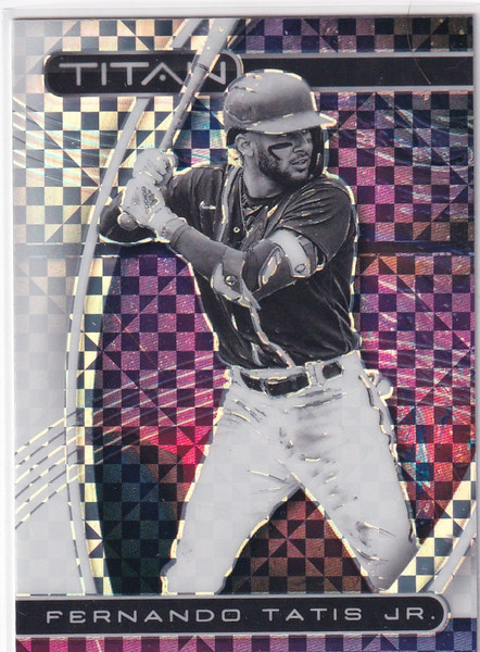 2021 CHRONICALS TITAN #12 FERNANDO TATIS JR X FRACTOR- SAN DIEGO PADRES