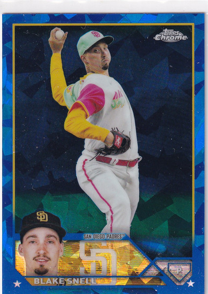 2023 TOPPS CHROME SAPPHIRE #208 BLAKE SNELL- SAN DIEGO PADRES
